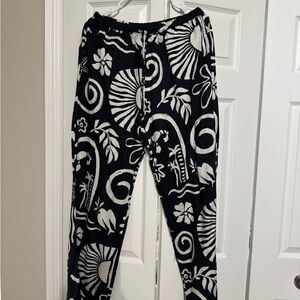 Stradivarius Black and White Graphic Men's Joggers